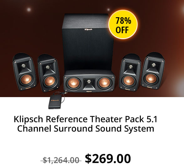 Klipsch Reference Theater Pack 5.1 Channel Surround Sound System