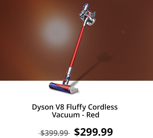 Dyson V8 Fluffy Cordless Vacuum - Red