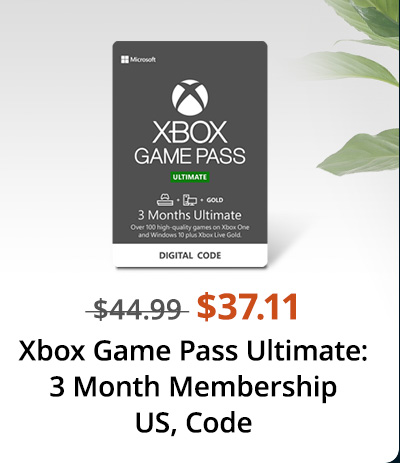 Xbox Game Pass Ultimate: 3 Month Membership US [Digital Code]