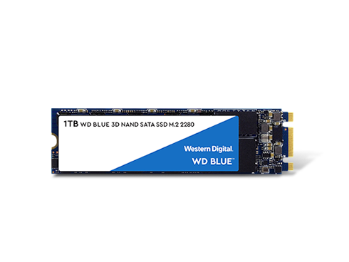 WD Blue 3D NAND 1TB Internal SSD - SATA III 6Gb/s M.2 2280 Solid State Drive - WDS100T2B0B