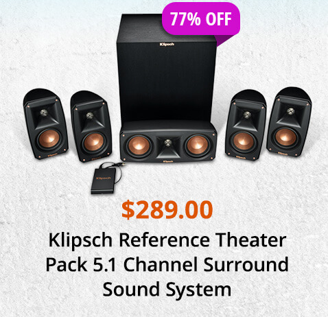 Klipsch Reference Theater Pack 5.1 Channel Surround Sound System