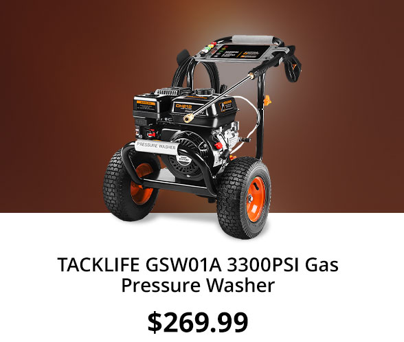 TACKLIFE GSW01A 3300PSI Gas Pressure Washer