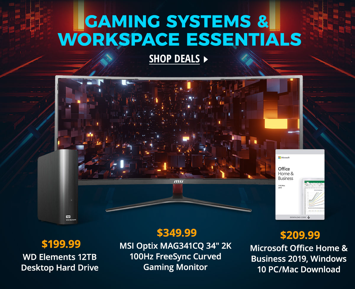 Gaming Systems and Workspace Essentials