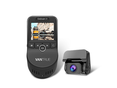 Vantrue S1 Dual 1080P FHD Dash Cam Front and Rear Super Capacitor Dash Camera