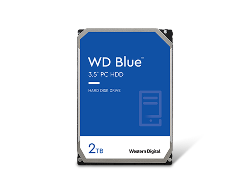 WD Blue 2TB Desktop Hard Disk Drive - 7200 RPM SATA 6Gb/s 256MB Cache 3.5 Inch - WD20EZBX