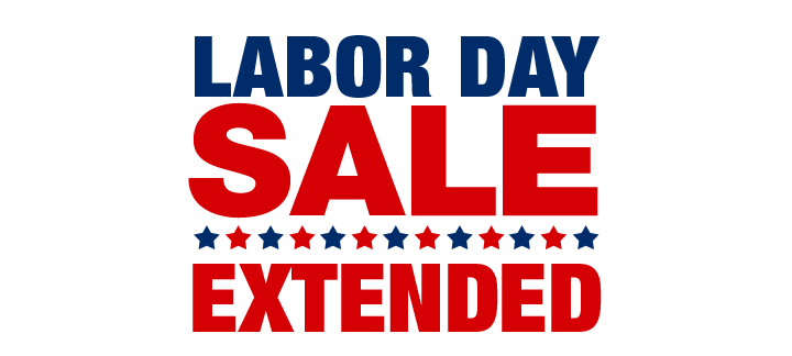 Labor day sale extended.