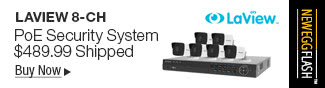 Newegg Flash - LaView 8-CH PoE Security System