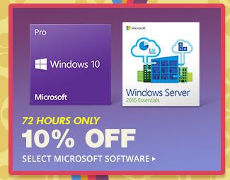 10% OFF SELECT MICROSOFT SOFTWARE*