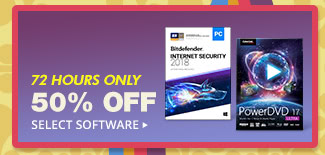 50% OFF SELECT SOFTWARE*