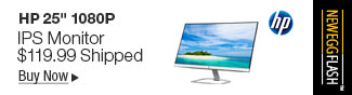 Newegg Flash - HP 25" 1080p IPS Monitor