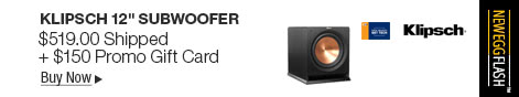 Newegg Flash - Klipsch 12" Subwoofer