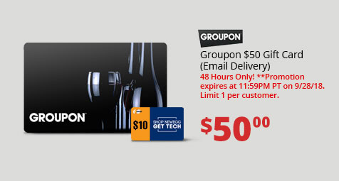 Groupon $50 Gift Card (Email Delivery)