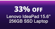 Lenovo IdeaPad 15.6" 256GB SSD Laptop