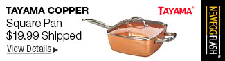 NeweggFlash Tayama TCSP-10 Copper Induction Copper Square Pan