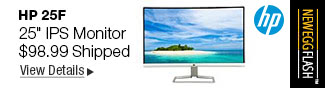 Newegg Flash - HP 25F 25" IPS Monitor