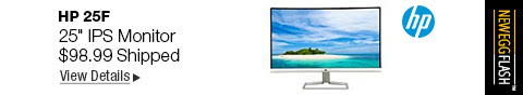 Newegg Flash - HP 25F 25" IPS Monitor