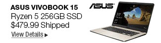 Newegg Flash - ASUS VivoBook 15 Ryzen 5 256GB SSD