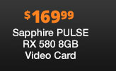 Sapphire PULSE RX 580 8GB Video Card