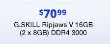 G.SKILL Ripjaws V 16GB (2 x 8GB) DDR4 3000