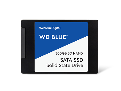 WD Blue 3D NAND 500GB Internal SSD - SATA III 6Gb/s 2.5"/7mm Solid State Drive