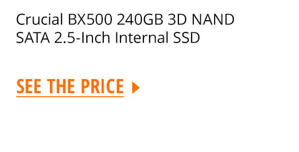 Crucial BX500 240GB 3D NAND SATA 2.5-Inch Internal SSD