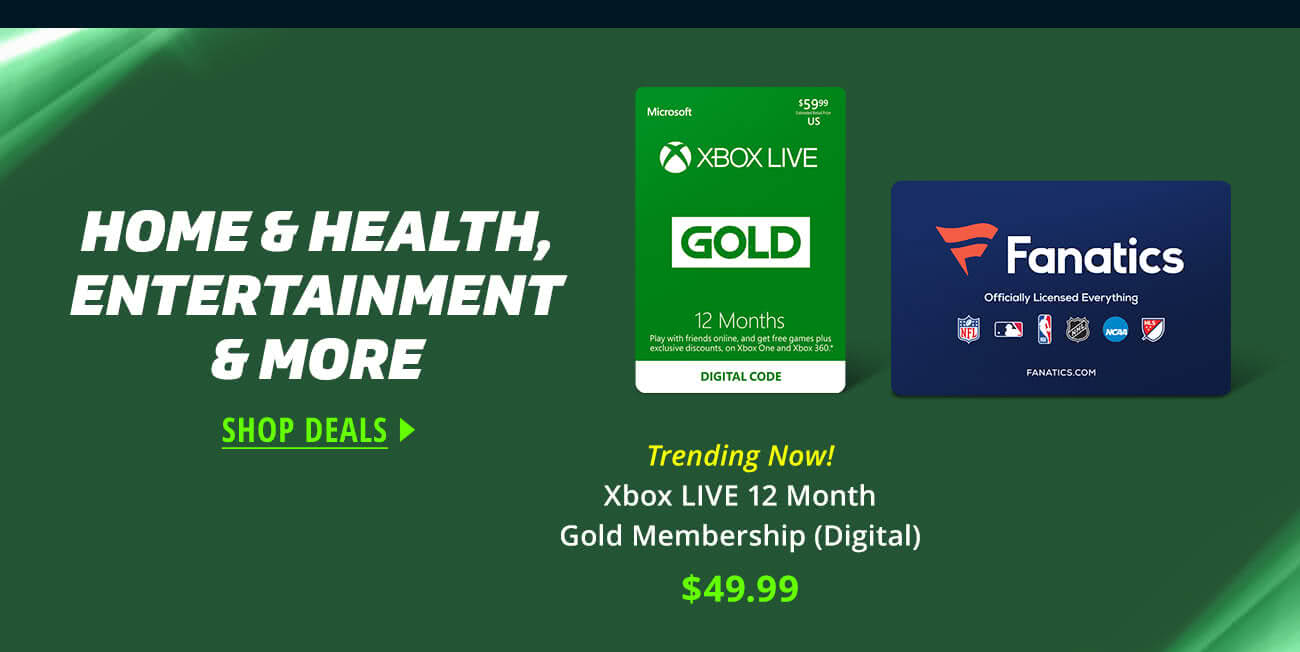 Trending Now! $49.99 Xbox LIVE 12 Month Gold Membership (Digital)