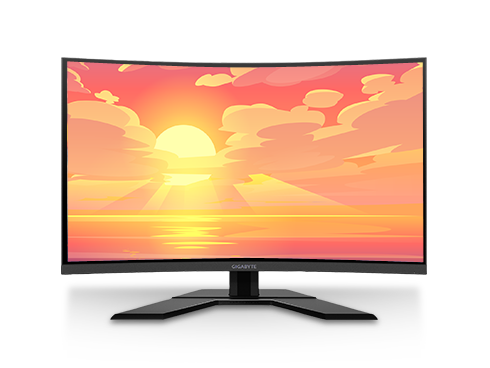 GIGABYTE G32QC 32" 165Hz 1ms (MPRT) FreeSync Premium Pro G-Sync Compatible Curved Gaming Monitor