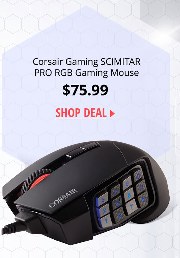 $75.99 Corsair Gaming SCIMITAR PRO RGB Gaming Mouse