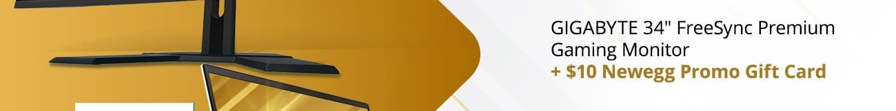 GIGABYTE 34" FreeSync Premium Gaming Monitor