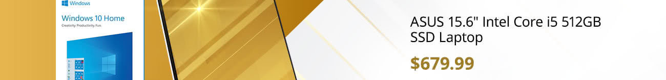 $679.99 ASUS 15.6" Intel Core i5 512GB SSD Laptop