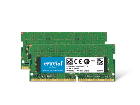 Crucial 32GB Kit (2 x 16GB) DDR4 2400 (PC4 19200) Laptop Memory, CT2K16G4SFD824A