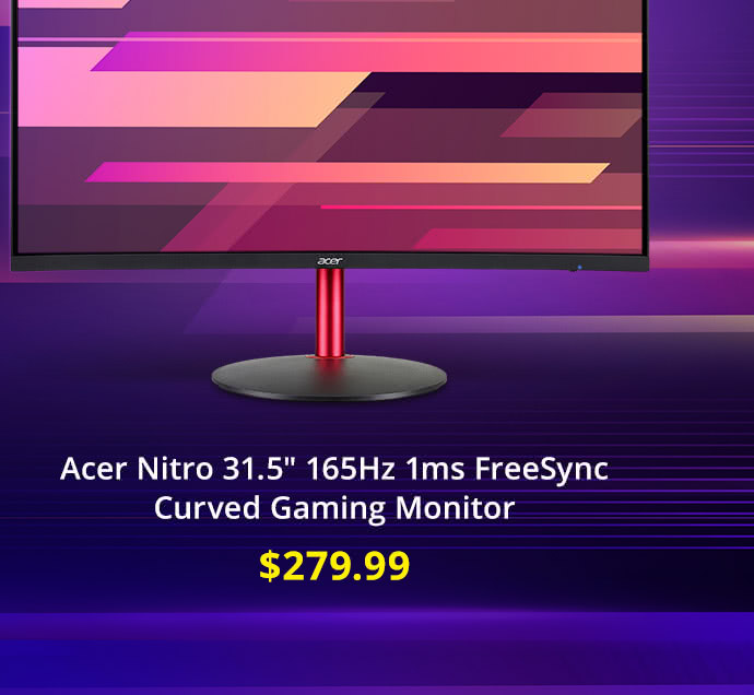 Acer 31.5" 165Hz 1ms FreeSync Gaming Monitor 