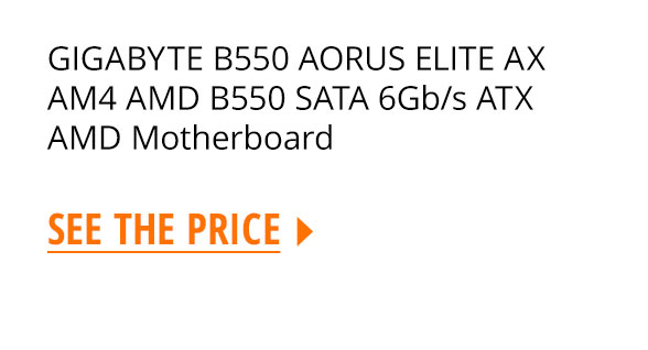GIGABYTE B550 AORUS ELITE AX AM4 AMD B550 SATA 6Gb/s ATX AMD Motherboard