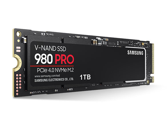 SAMSUNG 980 PRO M.2 2280 1TB PCI-Express 4.0 x4, NVMe Samsung V-NAND Internal Solid State Drive (SSD) MZ-V8P1T0B/AM
