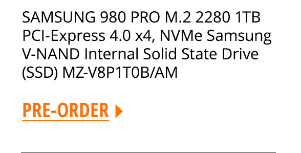 SAMSUNG 980 PRO M.2 2280 1TB PCI-Express 4.0 x4, NVMe Samsung V-NAND Internal Solid State Drive (SSD) MZ-V8P1T0B/AM