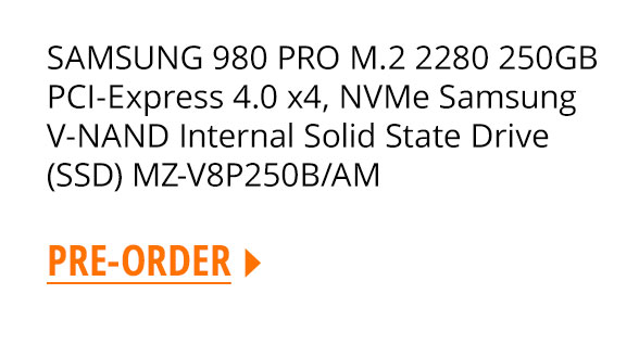 SAMSUNG 980 PRO M.2 2280 250GB PCI-Express 4.0 x4, NVMe Samsung V-NAND Internal Solid State Drive (SSD) MZ-V8P250B/AM