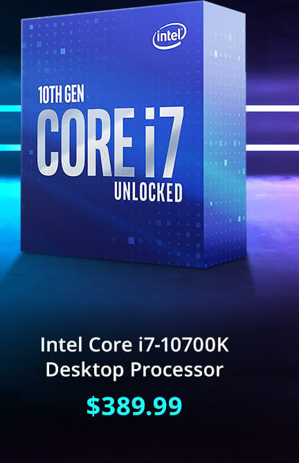 $389.99 Intel Core i7-10700K Desktop Processor