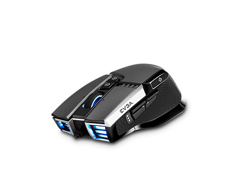 EVGA X17 Gaming Mouse, Wired, Grey, Customizable, 16,000 DPI, 5 Profiles, 10 Buttons, Ergonomic 903-W1-17GR-KR