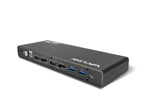 Wavlink Universal 5K USB-C/A Laptop Docking Station, 4K Dual Video Docking Station 2 x HDMI, 2 x DisplayPort, Gigabit Ethernet, USB C in, 6 x USB 3.0, Audio, Mic, For Windows & Mac, PD Not Supported