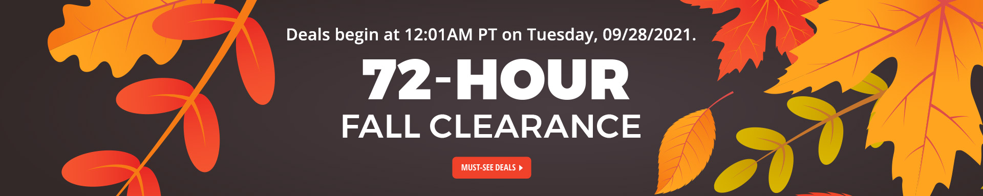 72HR Fall Clearance Corporate