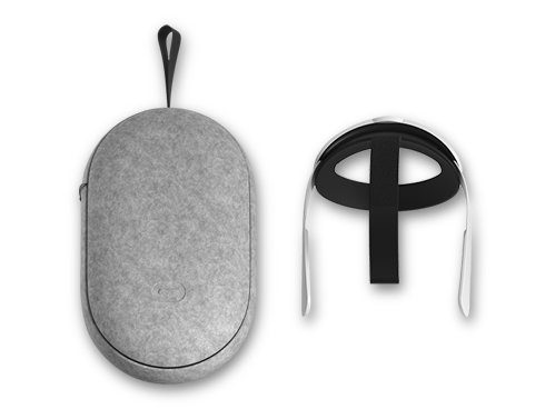 Oculus Quest 2 Elite Strap With Battery and Carrying Case for Enhanced Comfort and Playtime in VR