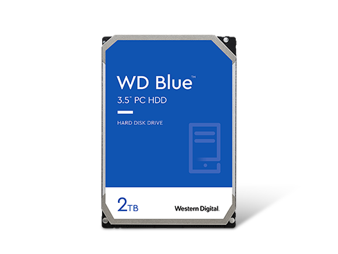 WD Blue 2TB Desktop Hard Disk Drive - 7200 RPM SATA 6Gb/s 256MB Cache 3.5 Inch