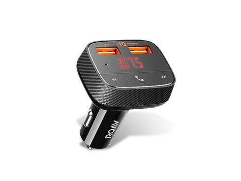 Anker Roav SmartCharge F0 Bluetooth FM Transmitter for Car, Audio Adapter and Receiver