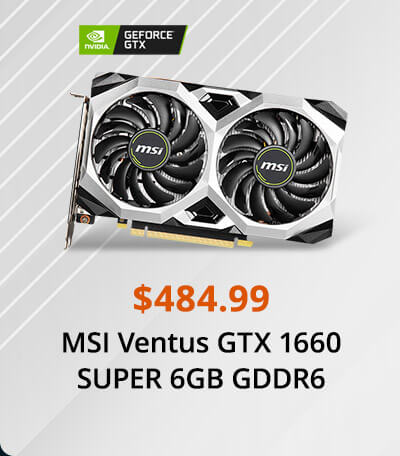 MSI Ventus GTX 1660 SUPER 6GB GDDR6