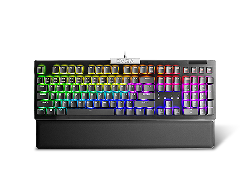 EVGA Z15 RGB Mechanical Gaming Keyboard, Clicky Switch, RGB Backlit LED, Hot Swappable Kailh Speed Bronze Switches 822-W1-15US-KR