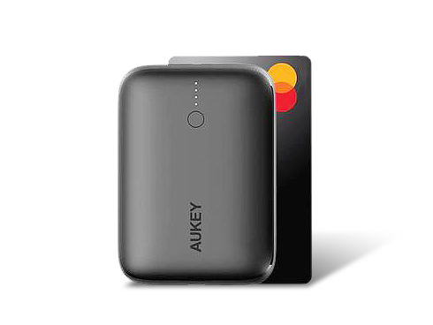 AUKEY PB-N83 Mini USB C Portable Charger Black 10000mAh