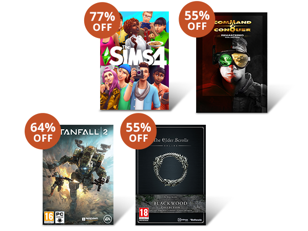 UP TO 77% OFF SELECT DIGITAL PC GAMES*