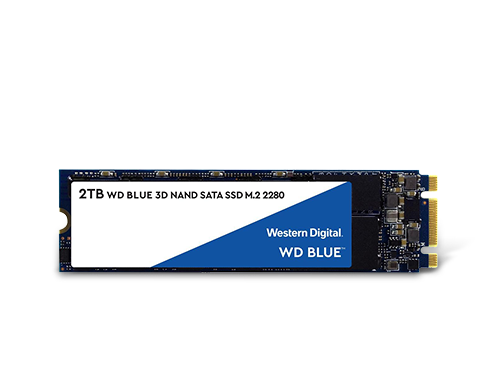 WD Blue 3D NAND 2TB Internal SSD - SATA III 6Gb/s M.2 2280 Solid State Drive - WDS200T2B0B