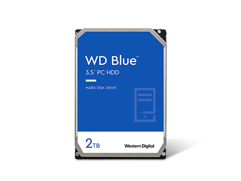 WD Blue 2TB Desktop Hard Disk Drive - 7200 RPM SATA 6Gb/s 256MB Cache 3.5 Inch - WD20EZBX