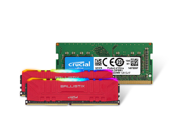 25% Off Select Crucial Laptop and Ballistix Desktop Memory*